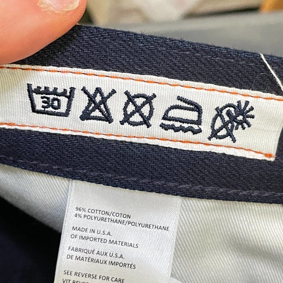 Kato By Hiroshi 32 Mens Blue Regular Fit Flat Front Low Rise Chino Pants - Picture 8 of 12